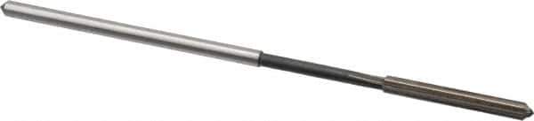 Interstate - 0.1325" High Speed Steel 6 Flute Chucking Reamer - Straight Flute, 0.1275" Straight Shank - Apex Tool & Supply