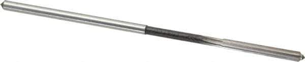 Interstate - 0.137" High Speed Steel 6 Flute Chucking Reamer - Straight Flute, 0.135" Straight Shank - Apex Tool & Supply