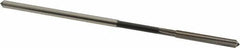 Interstate - 0.1375" High Speed Steel 6 Flute Chucking Reamer - Straight Flute, 0.135" Straight Shank - Apex Tool & Supply