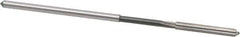 Interstate - 0.139" High Speed Steel 6 Flute Chucking Reamer - Straight Flute, 0.135" Straight Shank - Apex Tool & Supply