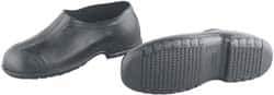 Dunlop Protective Footwear - Men's 6-7 Rain & Cold Resistant Overshoes - 4" High, Plain Toe, Nonslip & Cleated Sole, PVC Upper, Black - Apex Tool & Supply