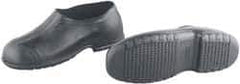 Dunlop Protective Footwear - Men's 4-5 Rain & Cold Resistant Overshoes - 4" High, Plain Toe, Nonslip & Cleated Sole, PVC Upper, Black - Apex Tool & Supply
