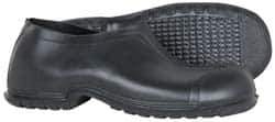 Dunlop Protective Footwear - Men's 10-11 Rain & Cold Resistant Overshoes - 4" High, Plain Toe, Nonslip & Cleated Sole, PVC Upper, Black - Apex Tool & Supply