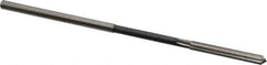 Interstate - 0.167" High Speed Steel 6 Flute Chucking Reamer - Straight Flute, 0.1595" Straight Shank - Apex Tool & Supply