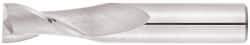 Niagara Cutter - 3/8", 1" LOC, 3/8" Shank Diam, 4" OAL, 2 Flute, Solid Carbide Square End Mill - Single End, TiAlN Finish, Spiral Flute, 30° Helix, Centercutting, Right Hand Cut, Right Hand Flute, Series C230 - Apex Tool & Supply