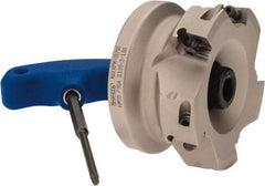 Iscar - 5 Inserts, 3" Cut Diam, 1" Arbor Diam, 0.56" Max Depth of Cut, Indexable Square-Shoulder Face Mill - 0/90° Lead Angle, 1-3/4" High, AD..1505.. & HM90 AD..1505.. Insert Compatibility, Series HM90 - Apex Tool & Supply