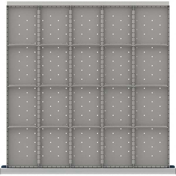 LISTA - 20-Compartment Drawer Divider Layout for 3.15" High Drawers - Apex Tool & Supply