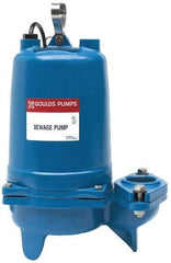 Goulds Pumps - 1 hp, 230 Amp Rating, 230 Volts, Capacitor Start Operation, Sewage Pump - 1 Phase, Cast Iron Housing - Apex Tool & Supply