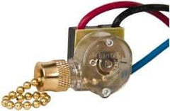 Pass & Seymour - 1 Pole Pull Appliance Switch - 6 Amps at 125 Volts, 3 Amps at 250 Volts, 1st On-2nd On-Both On-Off Sequence - Apex Tool & Supply