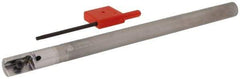 Carmex - 1/2" Cut Diam, 3/8" Shank Diam, Indexable Thread Mill - Insert Style I/E, 14mm Insert Size, 1 Insert, Toolholder Style SR, 6" OAL - Apex Tool & Supply