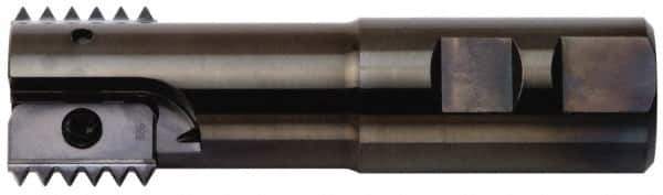 Carmex - 1.57" Cut Diam, 2.8" Max Depth of Cut, 1-1/4" Shank Diam, Indexable Thread Mill - Insert Style I/E, 30mm Insert Size, 2 Inserts, Toolholder Style SR, 5.12" OAL - Apex Tool & Supply