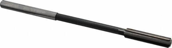 Interstate - 0.334" High Speed Steel 6 Flute Chucking Reamer - Straight Flute, 0.2792" Straight Shank - Apex Tool & Supply