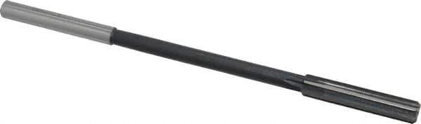 Interstate - 0.371" High Speed Steel 6 Flute Chucking Reamer - Straight Flute, 0.3105" Straight Shank - Apex Tool & Supply