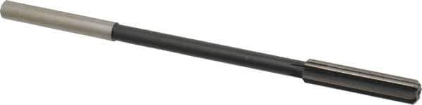 Interstate - 0.379" High Speed Steel 6 Flute Chucking Reamer - Straight Flute, 0.3105" Straight Shank - Apex Tool & Supply