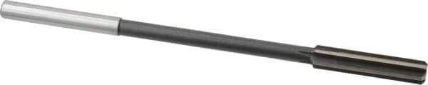 Interstate - 0.385" High Speed Steel 6 Flute Chucking Reamer - Straight Flute, 0.3105" Straight Shank - Apex Tool & Supply