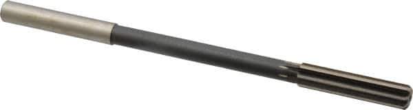 Interstate - 0.409" High Speed Steel 8 Flute Chucking Reamer - Straight Flute, 0.373" Straight Shank - Apex Tool & Supply