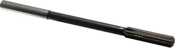 Interstate - 0.43" High Speed Steel 8 Flute Chucking Reamer - Straight Flute, 0.373" Straight Shank - Apex Tool & Supply