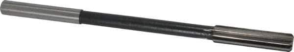 Interstate - 0.433" High Speed Steel 8 Flute Chucking Reamer - Straight Flute, 0.373" Straight Shank - Apex Tool & Supply