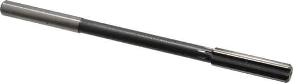 Interstate - 0.439" High Speed Steel 8 Flute Chucking Reamer - Straight Flute, 0.373" Straight Shank - Apex Tool & Supply