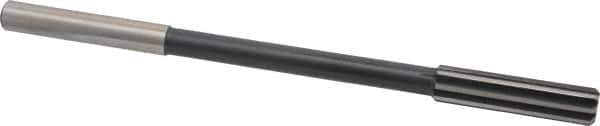 Interstate - 0.45" High Speed Steel 8 Flute Chucking Reamer - Straight Flute, 0.373" Straight Shank - Apex Tool & Supply