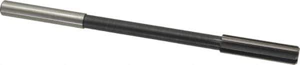 Interstate - 0.457" High Speed Steel 8 Flute Chucking Reamer - Straight Flute, 0.373" Straight Shank - Apex Tool & Supply
