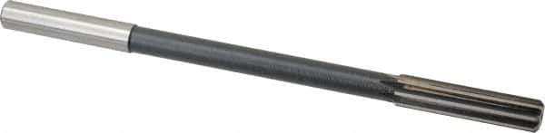 Interstate - 0.474" High Speed Steel 8 Flute Chucking Reamer - Straight Flute, 0.4355" Straight Shank - Apex Tool & Supply