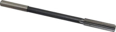 Interstate - 0.49" High Speed Steel 8 Flute Chucking Reamer - Straight Flute, 0.4355" Straight Shank - Apex Tool & Supply
