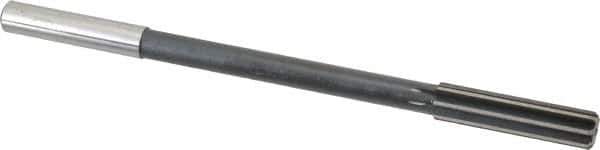 Interstate - 1/2" High Speed Steel 8 Flute Chucking Reamer - Straight Flute, 0.4355" Straight Shank - Apex Tool & Supply