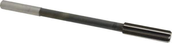 Interstate - 0.561" High Speed Steel 8 Flute Chucking Reamer - Straight Flute, 0.4355" Straight Shank - Apex Tool & Supply