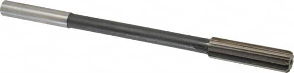 Interstate - 0.569" High Speed Steel 8 Flute Chucking Reamer - Apex Tool & Supply