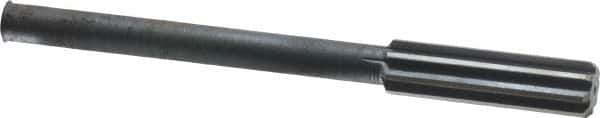 Interstate - 0.579" High Speed Steel 8 Flute Chucking Reamer - Straight Flute, 0.4355" Straight Shank - Apex Tool & Supply