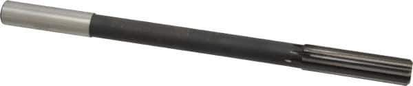 Interstate - 0.595" High Speed Steel 8 Flute Chucking Reamer - Straight Flute, 9/16" Straight Shank - Apex Tool & Supply