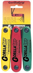 Bondhus - 24 Piece T9 to T40 Fold-Up Torx/Hex Combo Key Set - T9, T10, T15, T20, T25, T27, T30, T40 Torx Size - Apex Tool & Supply