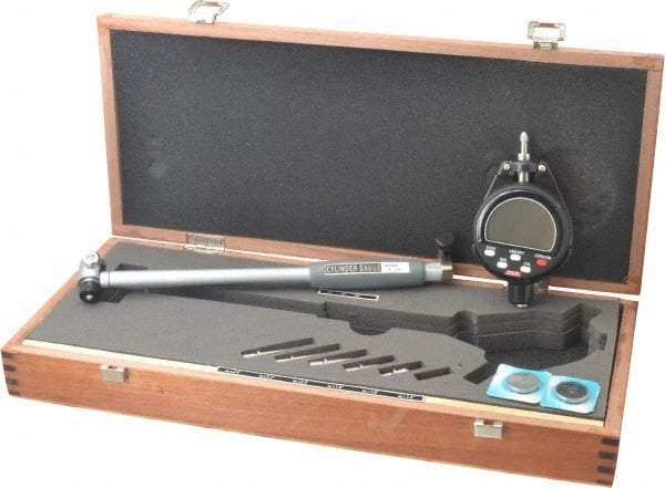 SPI - 1.4 to 2.4", 6" Deep, Electronic Bore Gage - Up to 0.00025" Accuracy, 0.001mm Resolution, Data Output, Includes Indicator - Apex Tool & Supply