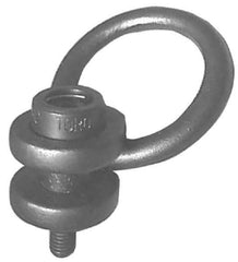 American Drill Bushing - 29,000 Lbs. Load Limit, Alloy Steel Side Pull Hoist Ring - Black Oxide Finish, 2-1/2-4 Inch Thread Size, 5-1/4 x 10-1/2 Inch Diameter Ring - Apex Tool & Supply