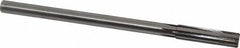 Made in USA - 1/2" Carbide-Tipped 6 Flute Chucking Reamer - Straight Flute, 7/16" Straight Shank, 2" Flute Length, 8" OAL - Apex Tool & Supply