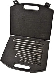 Made in USA - 0.1865" to 0.501", Chucking Reamer Set - Straight Flute, Right Hand Cut, 12 Pieces - Apex Tool & Supply