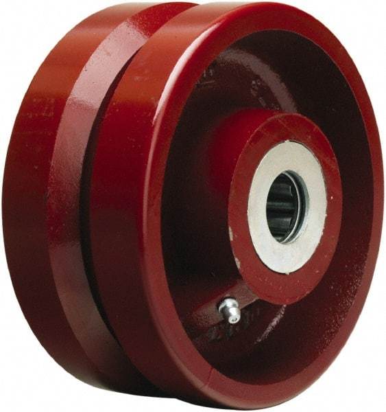 Hamilton - 6 Inch Diameter x 2-3/4 Inch Wide, Cast Iron Caster Wheel - 2,500 Lb. Capacity, 3-1/4 Inch Hub Length, 1-1/4 Inch Axle Diameter, Tapered Roller Bearing - Apex Tool & Supply
