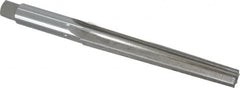 Interstate - 0.45" Small End, 0.617" Large End, 9/16" Shank, 4" Flute, Brown and Sharpe Taper Reamer #5 - Apex Tool & Supply