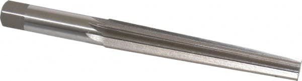 Interstate - 1/2" Small End, 0.682" Large End, 5/8" Shank, 4-3/8" Flute, Brown and Sharpe Taper Reamer #6 - Apex Tool & Supply