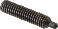 Gibraltar - M5 x 0.8, 19mm Thread Length, 3mm Plunger Projection, Steel Threaded Spring Plunger - 2.36mm Max Plunger Diam, 19mm Plunger Length, 2.89 Lb Init End Force, 11.02 Lb Final End Force, 2.5mm Hex - Apex Tool & Supply