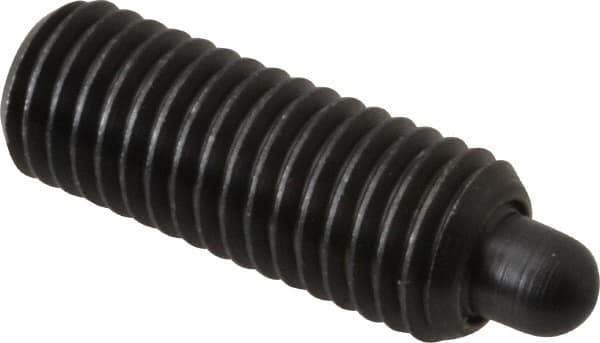 Gibraltar - M12 x 1.75, 32mm Thread Length, 6mm Plunger Projection, Steel Threaded Spring Plunger - 6.3mm Max Plunger Diam, 32mm Plunger Length, 6.55 Lb Init End Force, 17.26 Lb Final End Force, 6mm Hex - Apex Tool & Supply