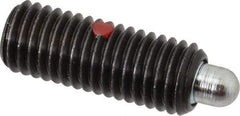 Gibraltar - M12 x 1.75, 32mm Thread Length, 6mm Plunger Projection, Steel Threaded Spring Plunger - 6.3mm Max Plunger Diam, 32mm Plunger Length, 2.7 Lb Init End Force, 9.24 Lb Final End Force, 6mm Hex - Apex Tool & Supply