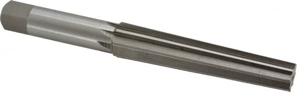 Interstate - 0.5696" Small End, 0.7444" Large End, 5/8" Straight Shank, 3-1/2" Flute, 2MT Morse Taper Reamer - Apex Tool & Supply