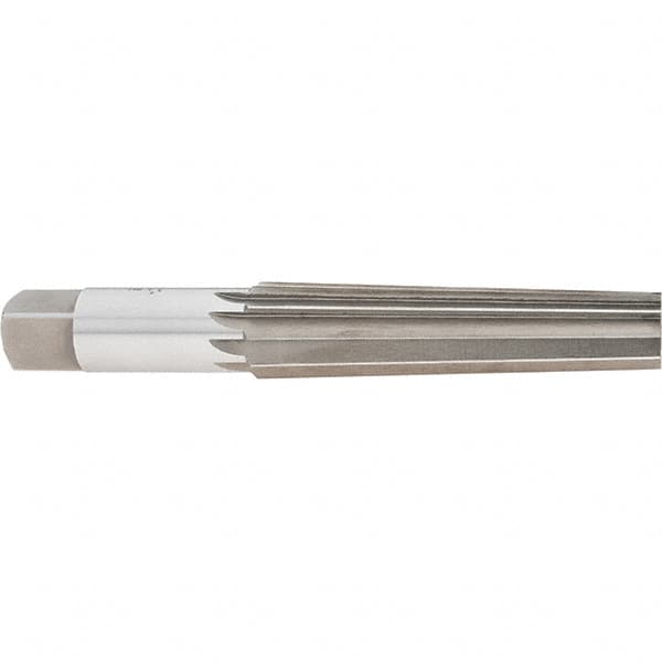 Interstate - 1.0167" Small End, 1.2893" Large End, 1-1/4" Straight Shank, 5-1/4" Flute, 4MT Morse Taper Reamer - Apex Tool & Supply