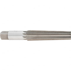 Interstate - 1.0167" Small End, 1.2893" Large End, 1-1/4" Straight Shank, 5-1/4" Flute, 4MT Morse Taper Reamer - Apex Tool & Supply