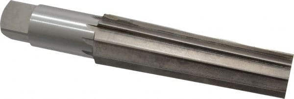 Interstate - 1.4717" Small End, 1.8005" Large End, 1-1/2" Straight Shank, 6-1/4" Flute, 5MT Morse Taper Reamer - Apex Tool & Supply