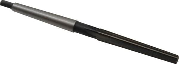 Interstate - 0.2503" Small End, 0.3674" Large End, 5/16" Tapered Shank, 2-1/4" Flute, 0MT Morse Taper Reamer - Apex Tool & Supply