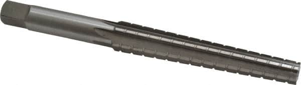 Interstate - 0.3674" Small End, 0.517" Large End, 7/16" Straight Shank, 3" Flute, 1MT Morse Taper Reamer - Apex Tool & Supply