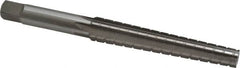 Interstate - 0.3674" Small End, 0.517" Large End, 7/16" Straight Shank, 3" Flute, 1MT Morse Taper Reamer - Apex Tool & Supply
